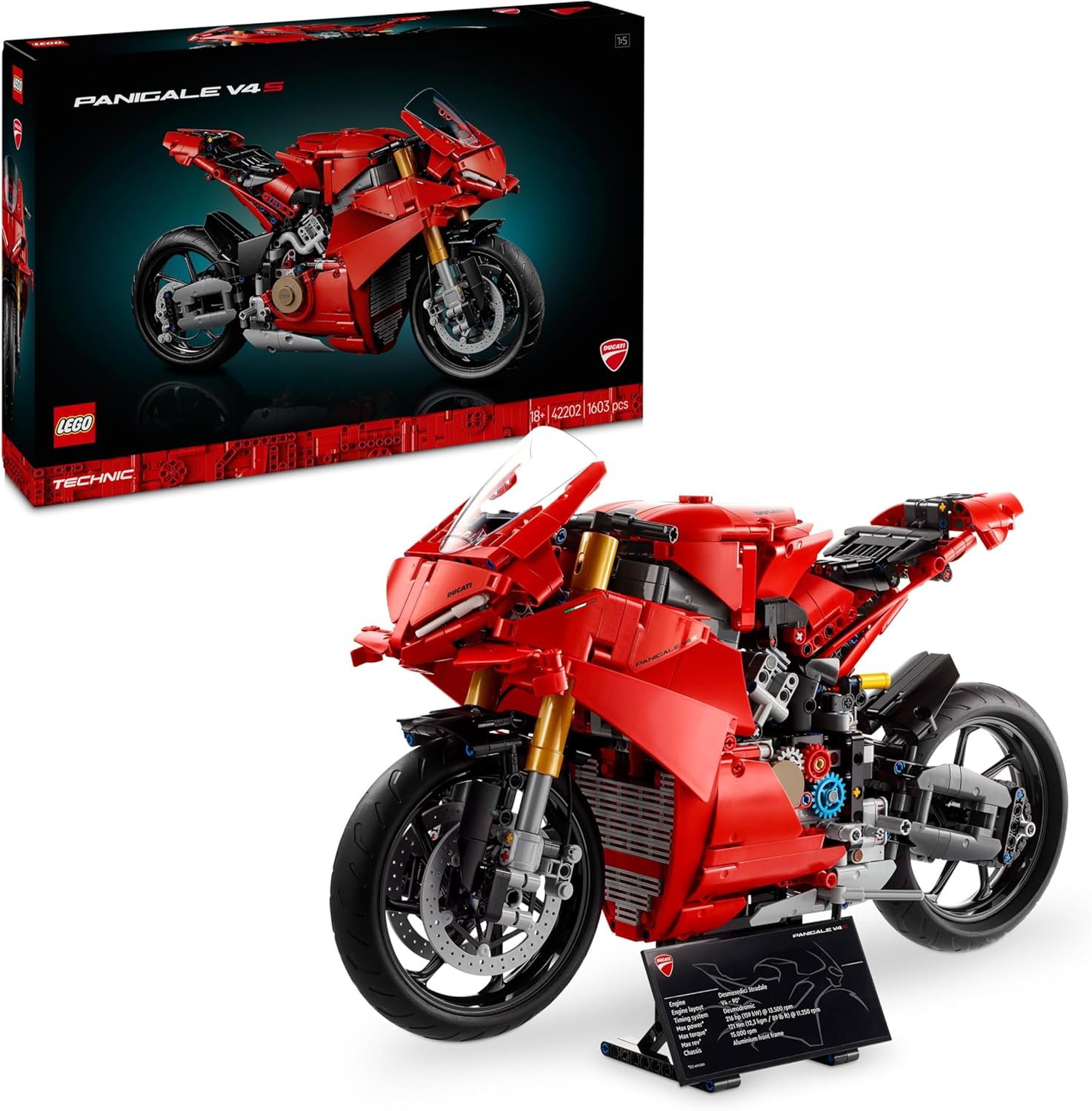 LEGO 42202 MOTOCICLETTA DUCATI PANIGALE V4 S TECHNIC