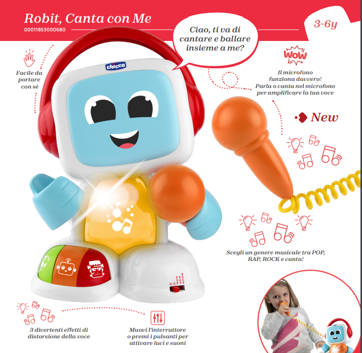 CHICCO 11853 ROBIT CANTA CON ME