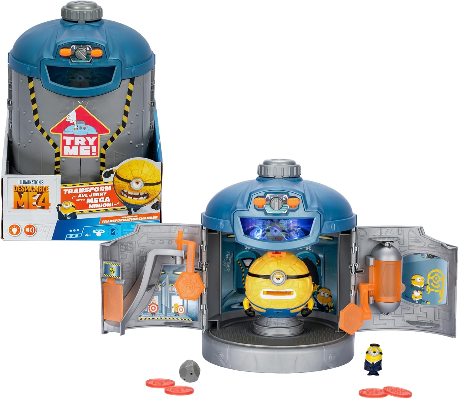 GIOCHI PREZIOSNI MN405000 MINIONS CAMERA DI TRASFORMAZIONE PLAYSET CON SUONI