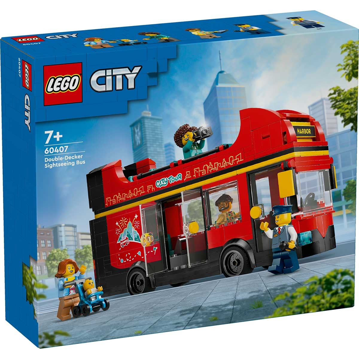 LEGO 60407 AUTOBUS TURISTICO ROSSO A DUE PIANI CITY