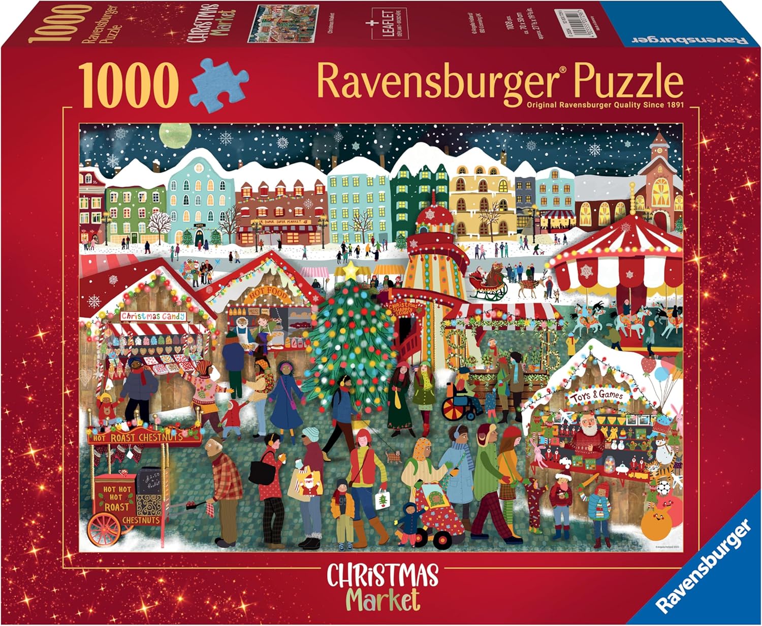 RAVENSBURGER 00729 PUZZLE DA 1000 PZ. MERCATINO DI NATALE