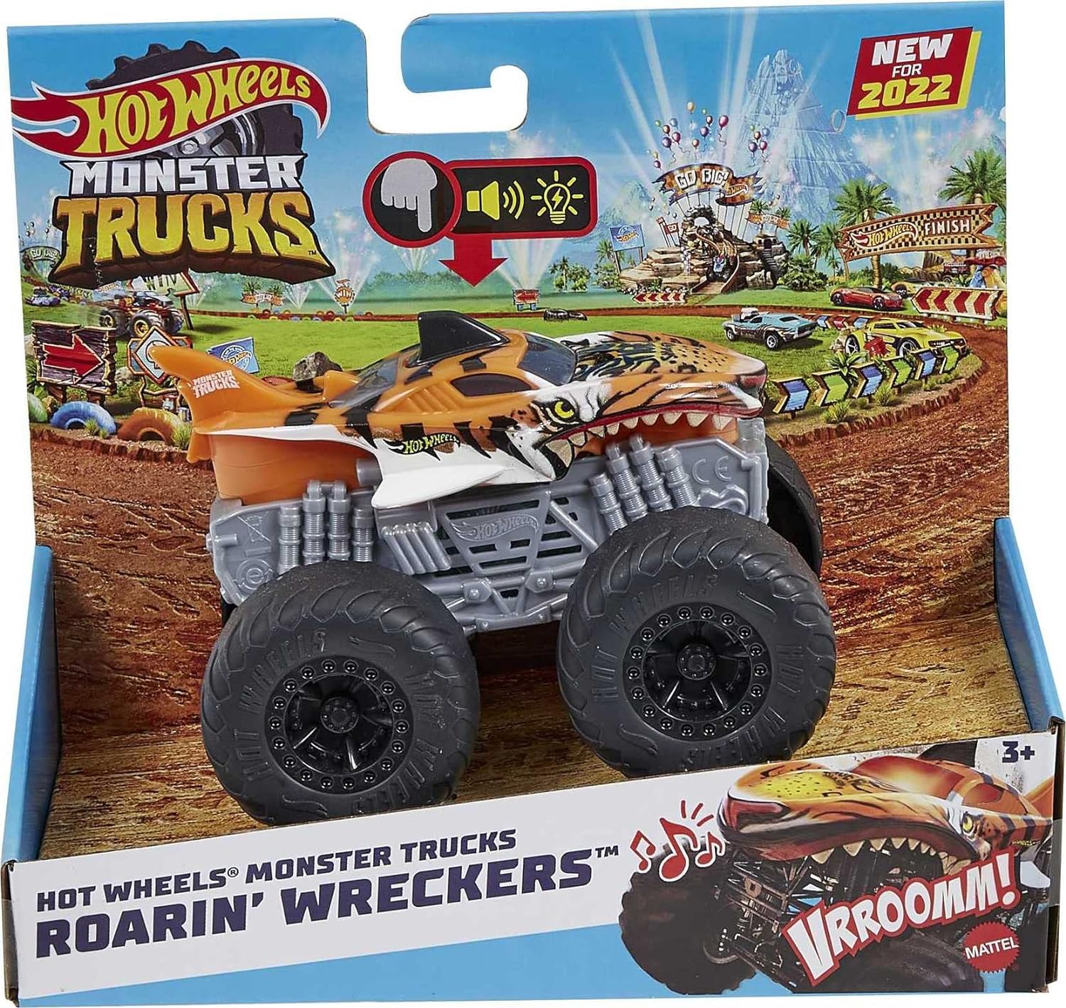 MATTEL HDX62 HOT WHEELS MONSTER TRUCKS TIGER SHARL