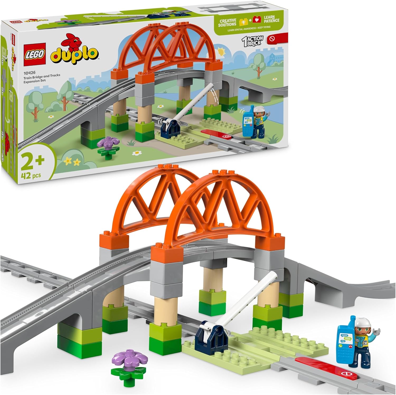 LEGO 10426 PACK DI ESPANSIONE PONTE E BINARI FERROVIARI DUPLO