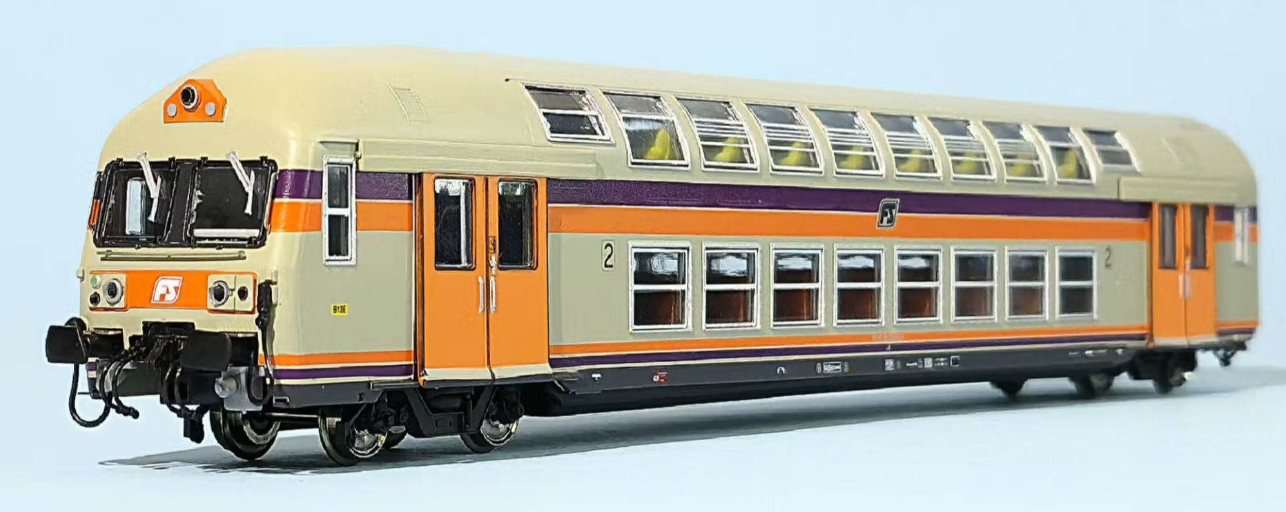 VITRAINS 3426 CARROZZA SEMIPILOTA 2 PIANI LOGO INCLINATO