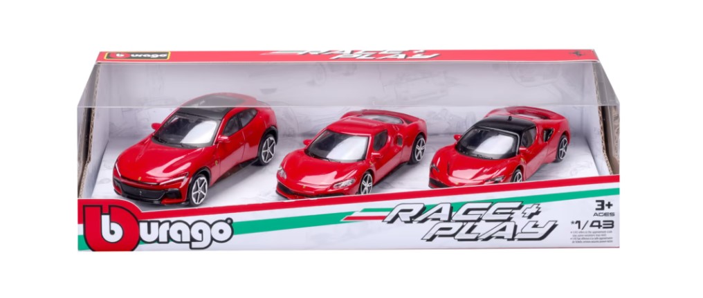 BURAGO 1836102R GIFT SET FERRARI SCALA 1/43