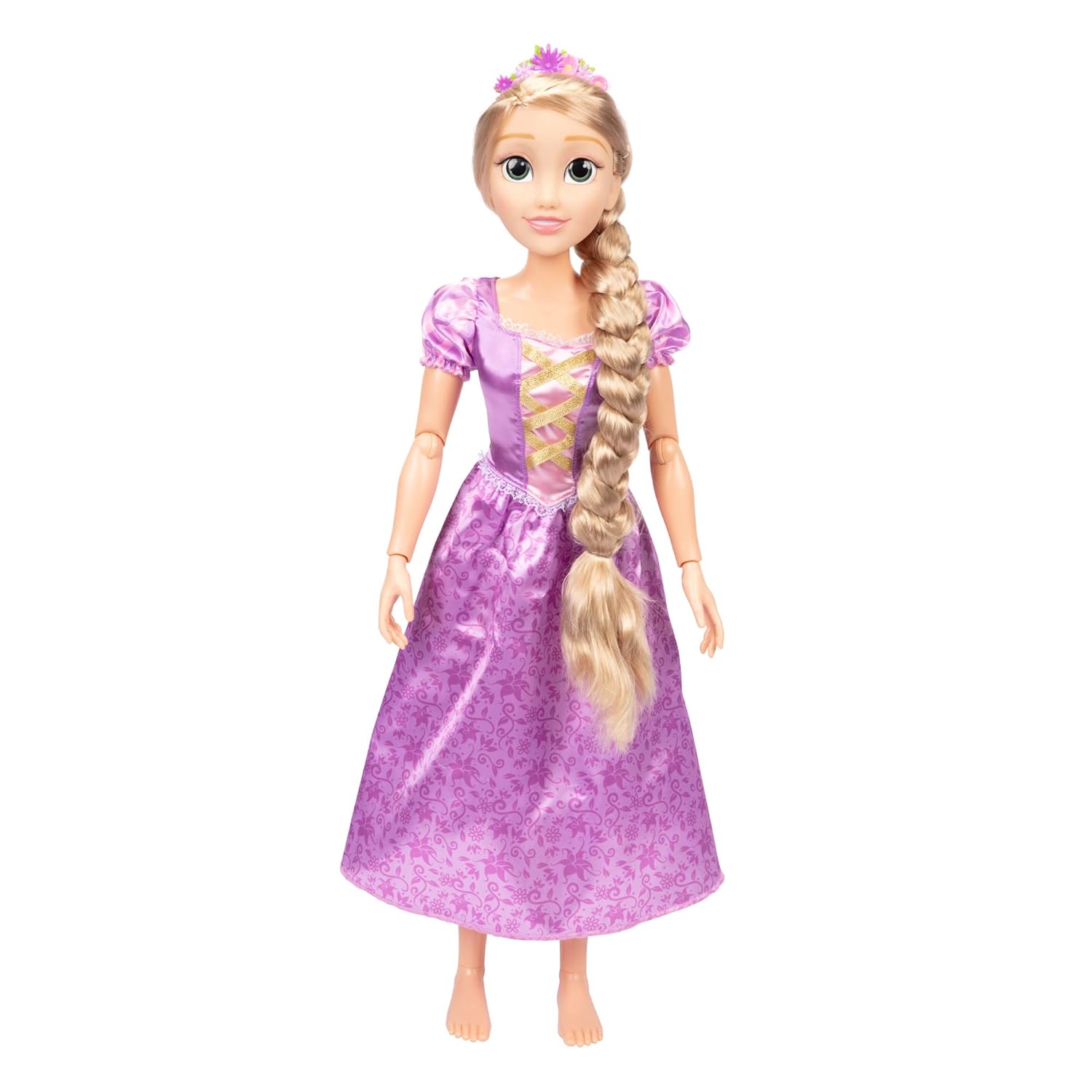 JAKKS 24046 DISNEY PRINCESS BAMBOLA PLAYDATE CM.80 RAPUNZEL ARTICOLATA