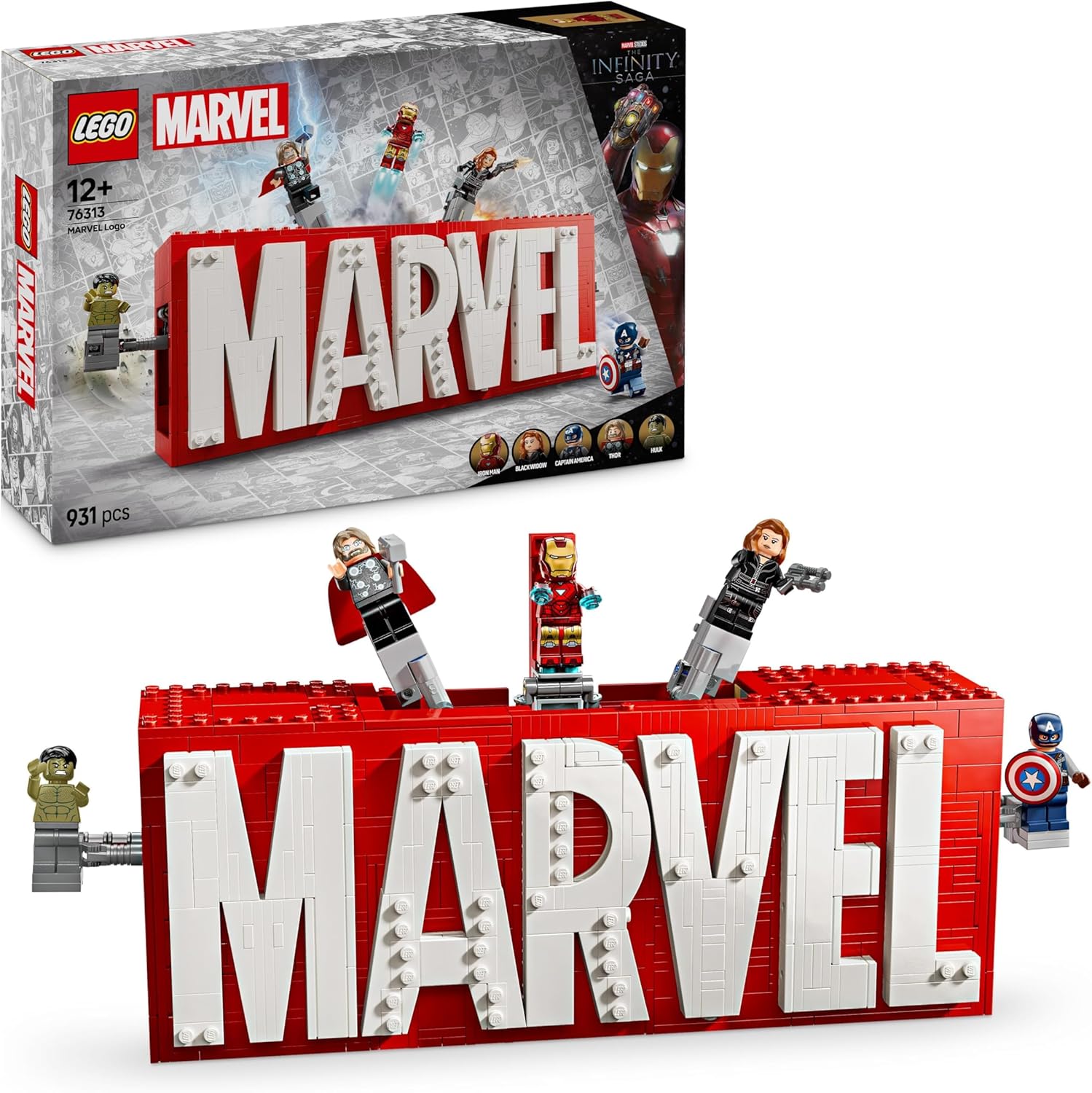 LEGO 76312 LOGO E MINIFIGURES MARVEL