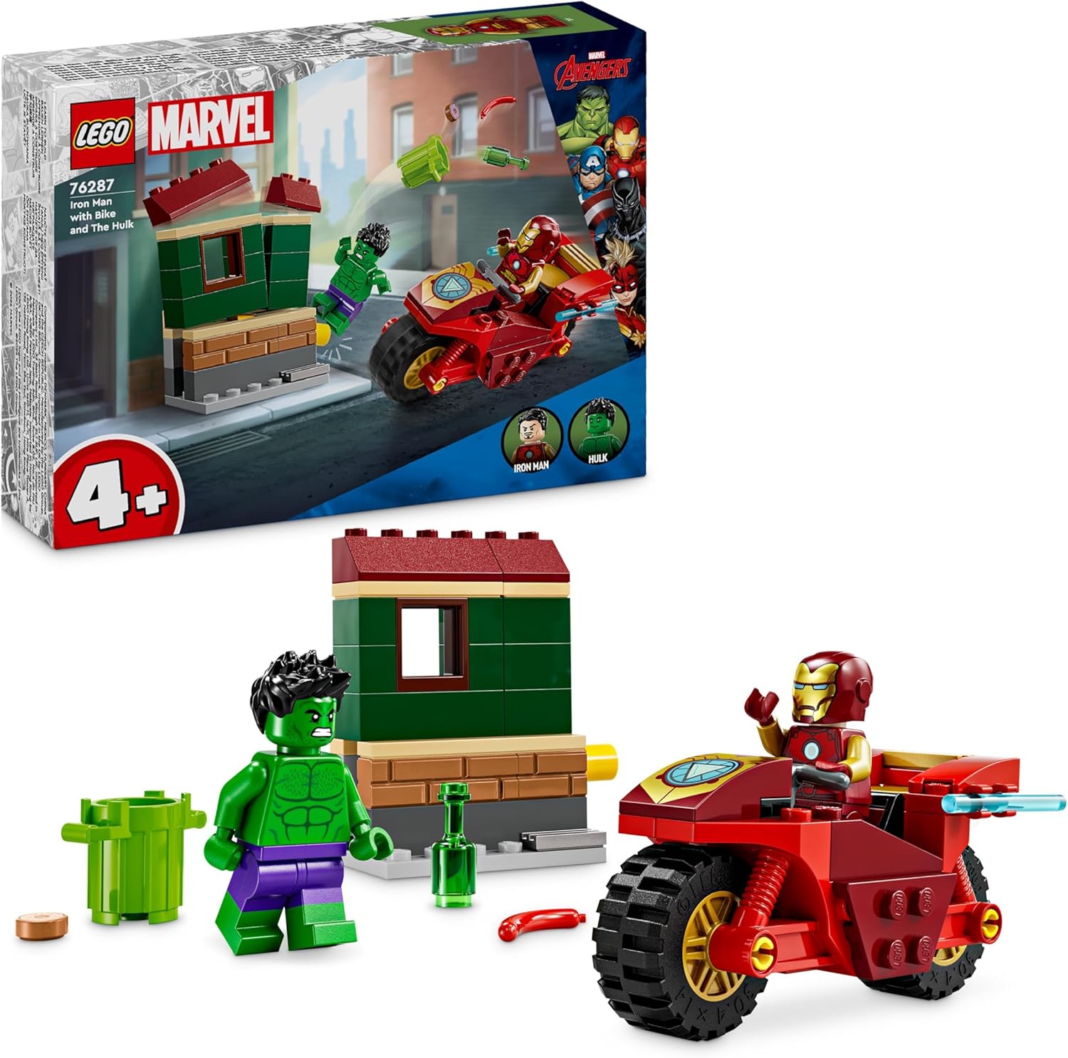 LEGO 76286 IRON MAN CON MOTO E THE HULK MARVEL