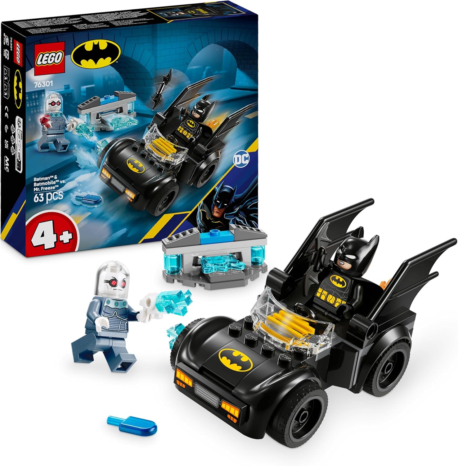 LEGO 76301 BATMAN E BATMOBILE CONTRO MR FREEZE SUPER HEROES