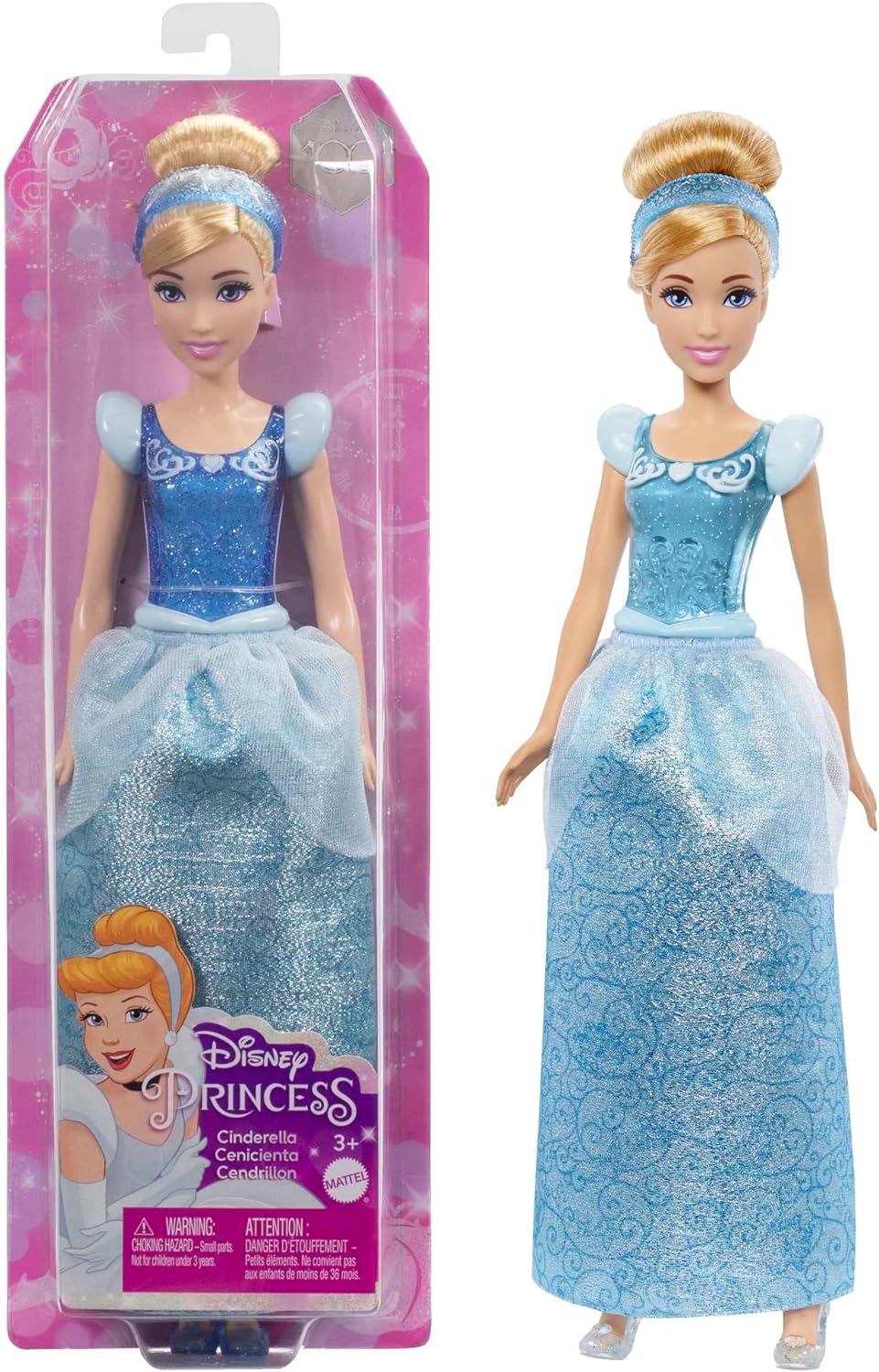 MATTEL HLW06 BAMBOLA PRINCIPESSA DISNEY CENERENTOLA