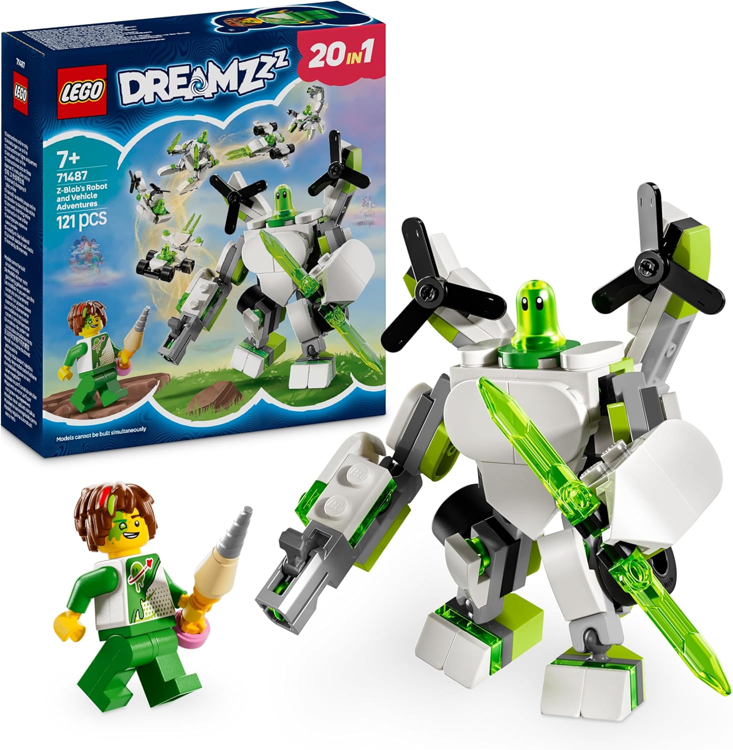 LEGO 71487 LE AVVENTURE DEL ROBOT E DEL VEICOLI DI Z-BLOB DREAMZ