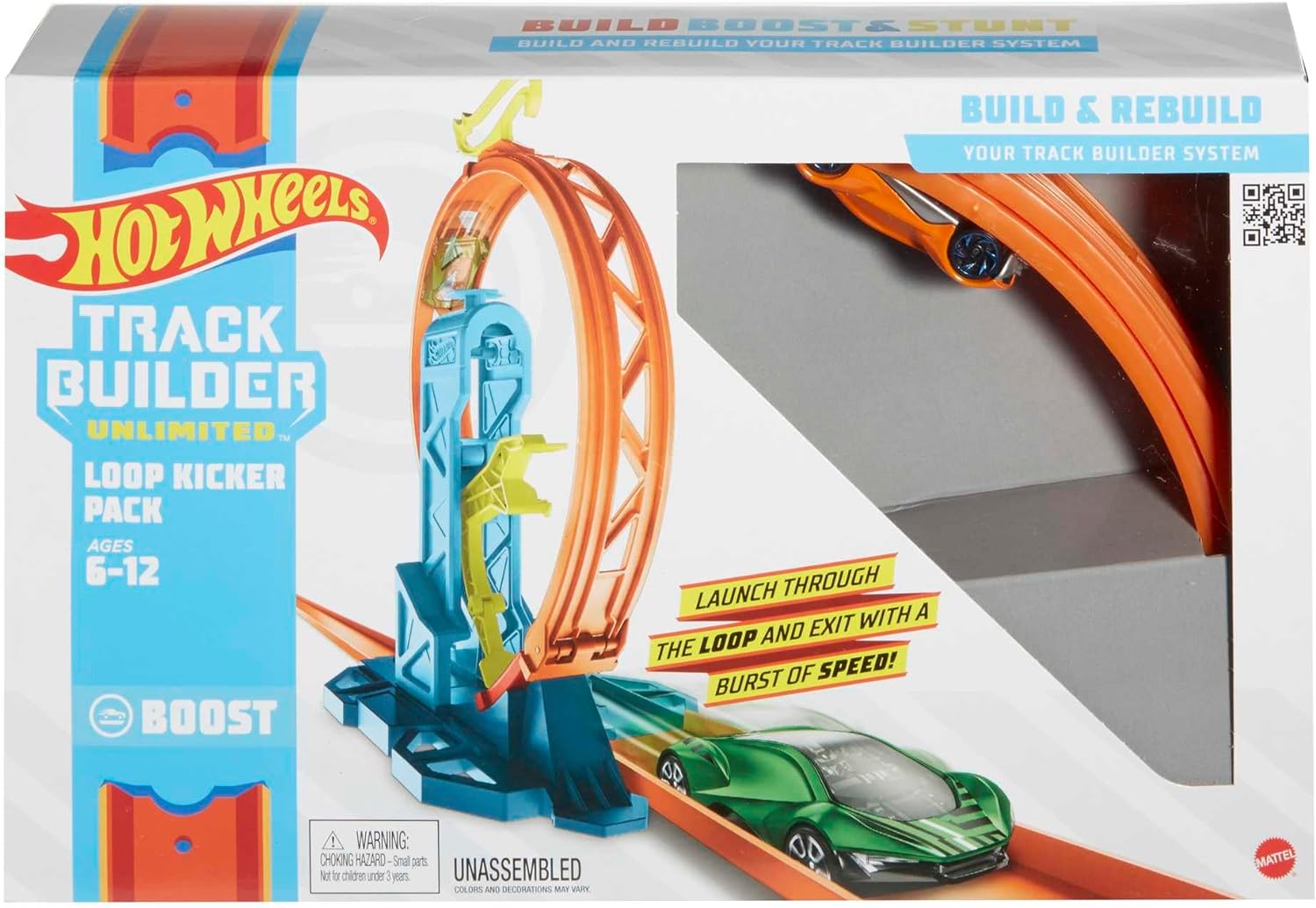 MATTEL GLC90 HOT WHEELS TRACK BUILDER LANCIATORE PER LOOP