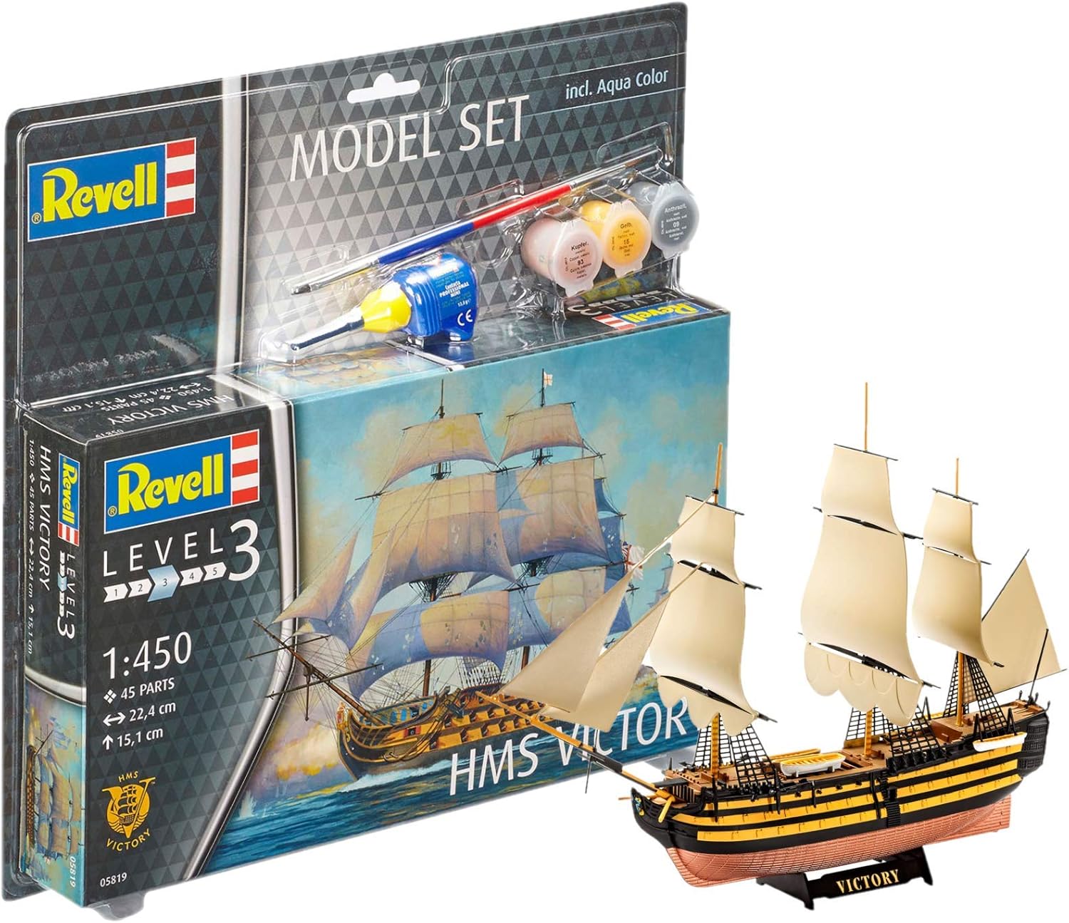 REVELL 65819 KIT DI MONTAGGIO HMS VICTORY SCALA 1/450