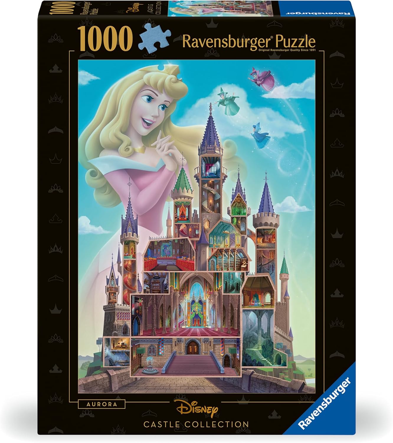 RAVENSBURGER 00266 PUZZLE DA 1000 PZ. AURORA DISNEY CASTLE