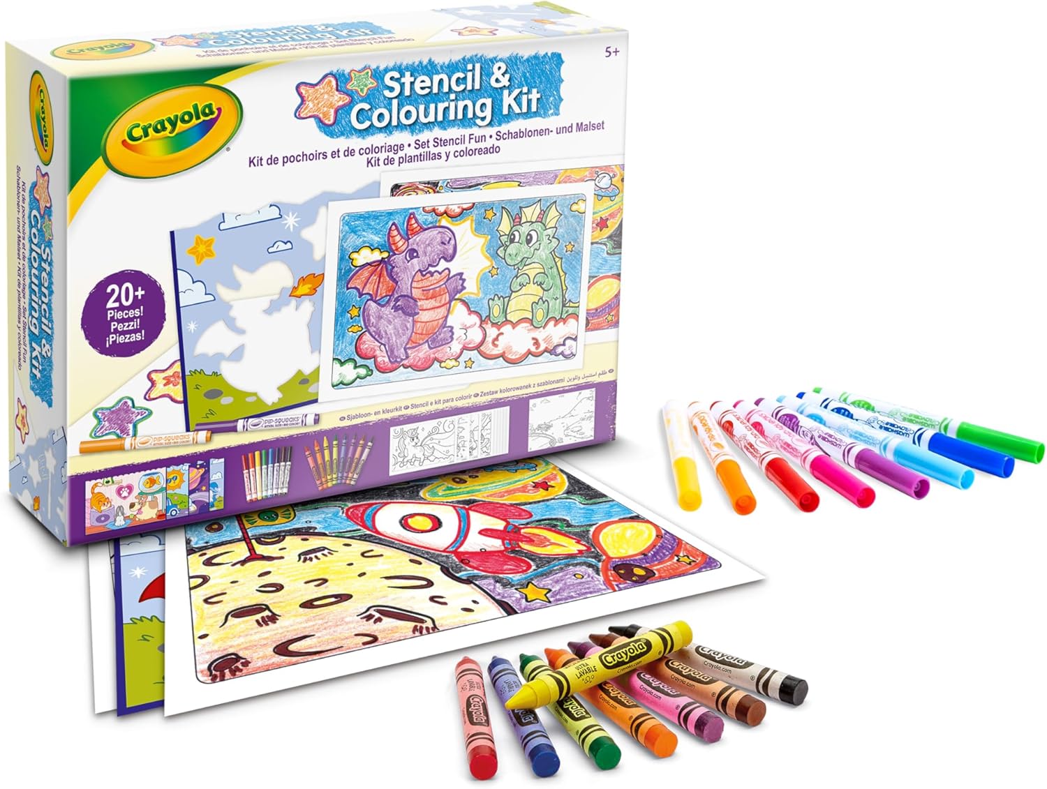 CRAYOLA 042952 SET STENCIL FUN