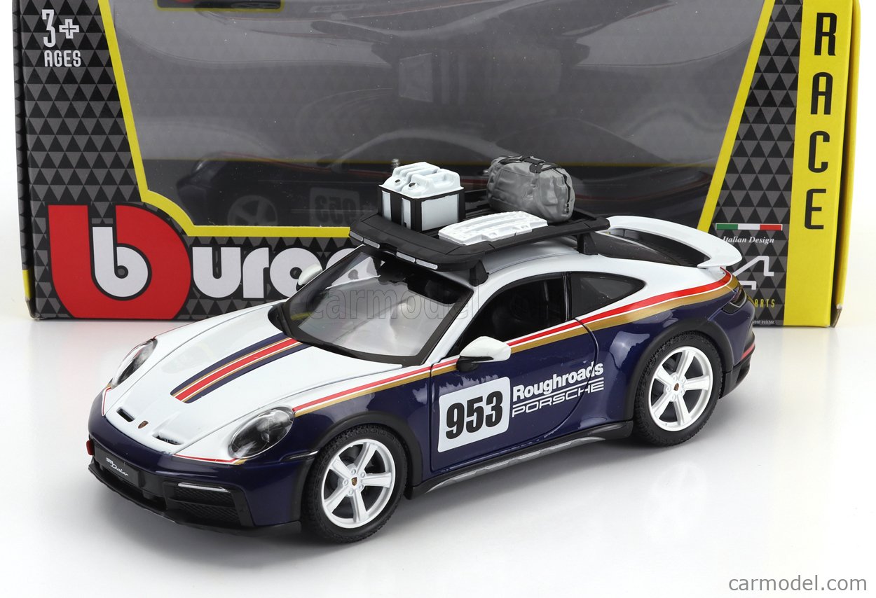 BURAGO 1828029 PORSCHE 911 DAKAR SCALA 1/24