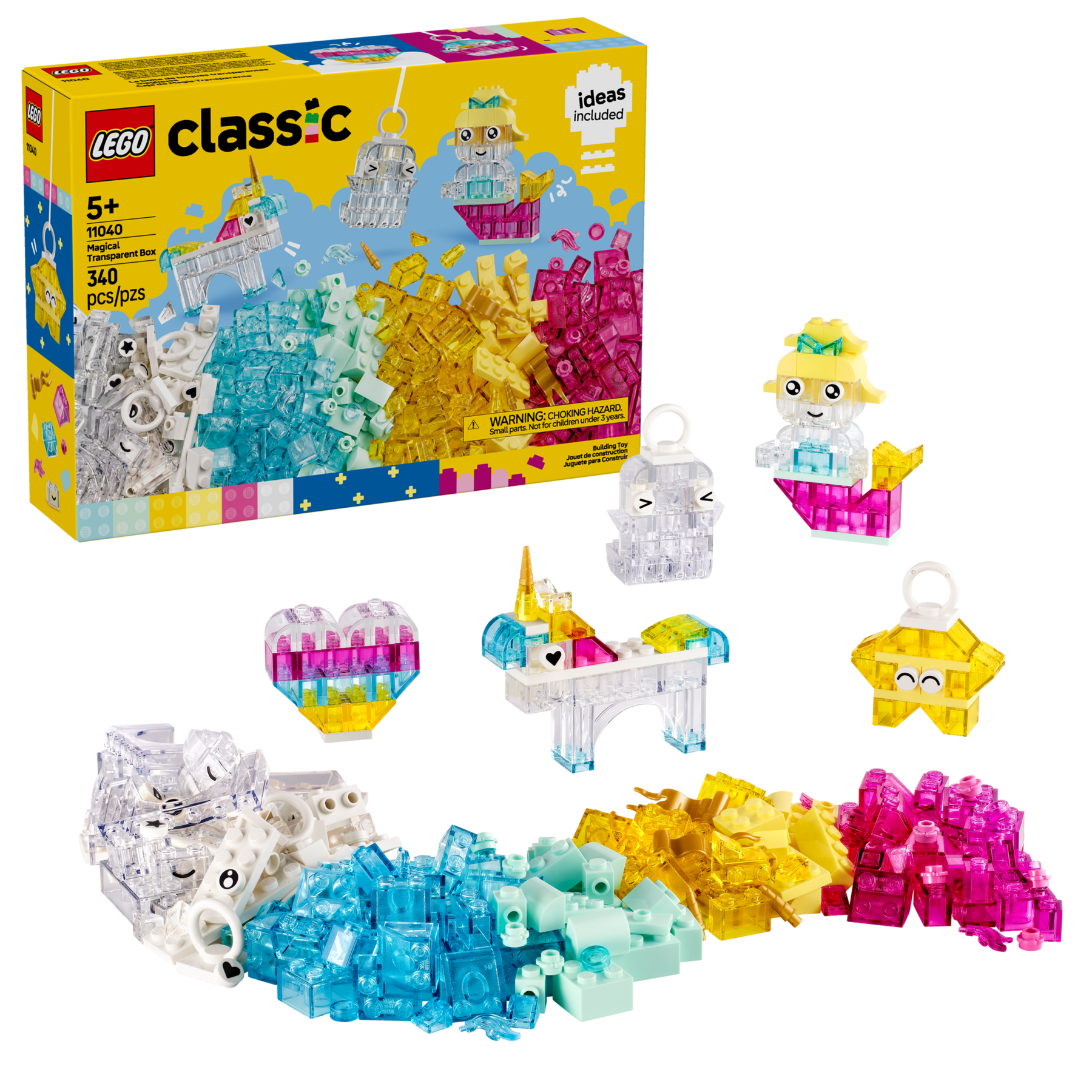 LEGO 11040 SCATOLA MAGICA TRASPARENTE CLASSIC