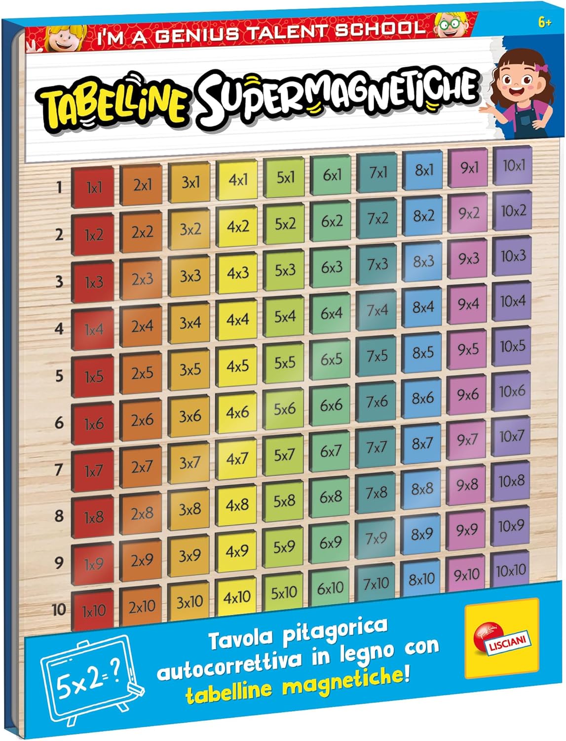 LISCIANI 105502 I'M A GEMIUS TABELLINE SUPERMAGNETICHE