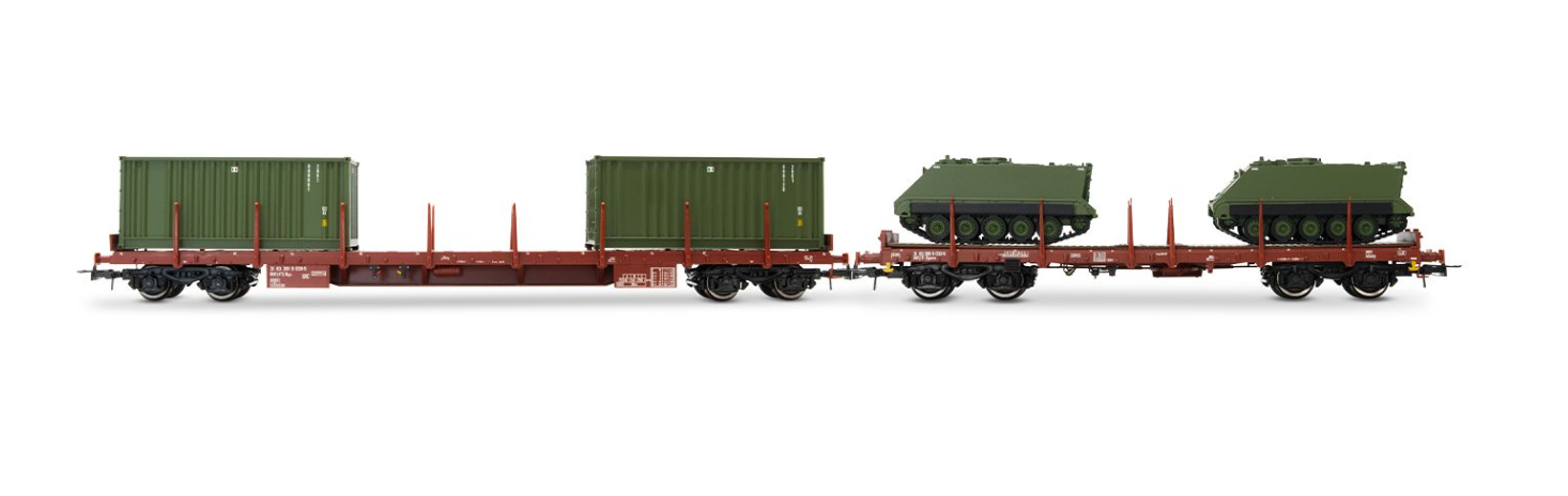 HORNBY HR6612 FS CARRO PAIANLE CON CARICO